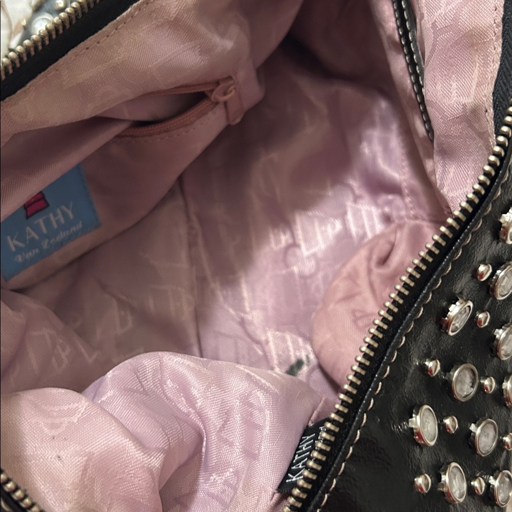 Studded Black Handbag - Picture 6 of 9